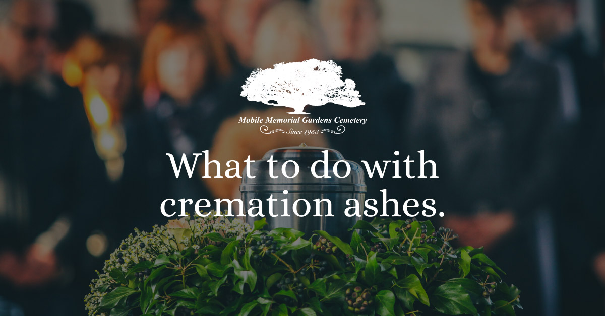 What to do with cremation ashes
