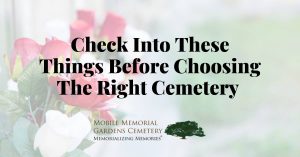 choosing the right cemetery
